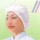 【ヘアーネット】　フラワーディスポャップ　ホワイト  電石帽　サイズ:フリー　　袋/25枚